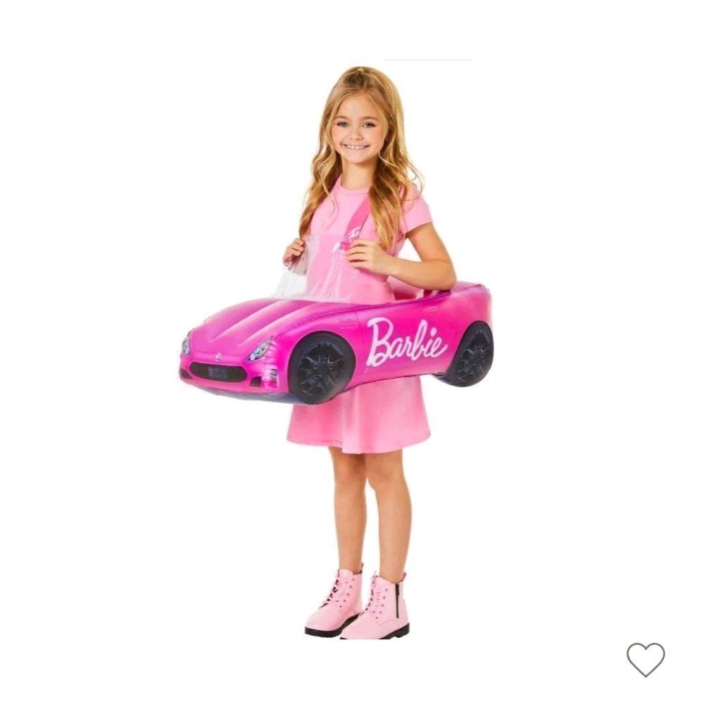 Nwt Barbie Pink Inflatable car with shoulder strap. One size 4+